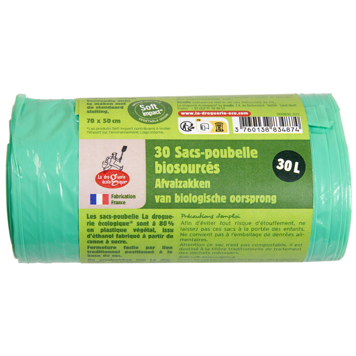 Rol met 30 eco-vuilniszakken van 30 L 1 x 30 sacs Rol met 30 eco-vuilniszakken van 30 L 1 x 30 sacs