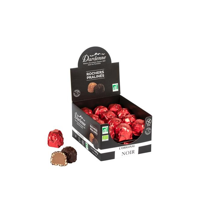 Rotsen pralinés pure chocolade 24 stuks bio* 648 g Rotsen pralinés pure chocolade 24 stuks bio* 648 g