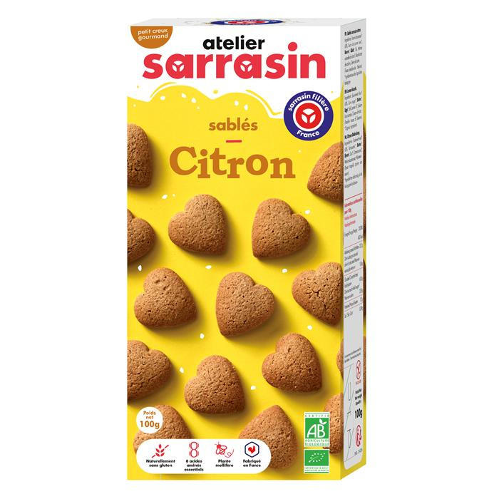 Sablé coeur citron S.G. bio* 100 g Sablé coeur citron S.G. bio* 100 g