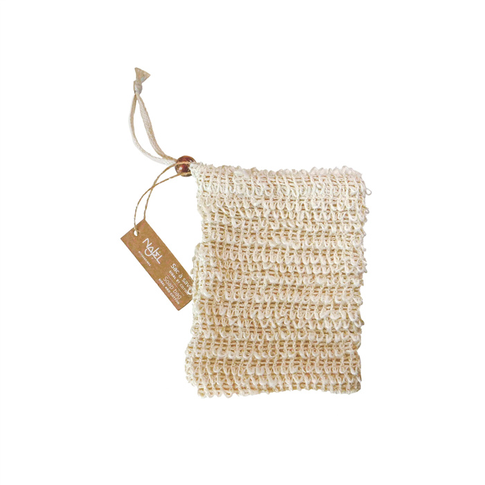 Sac a savon en sisal et coton Sac a savon en sisal et coton