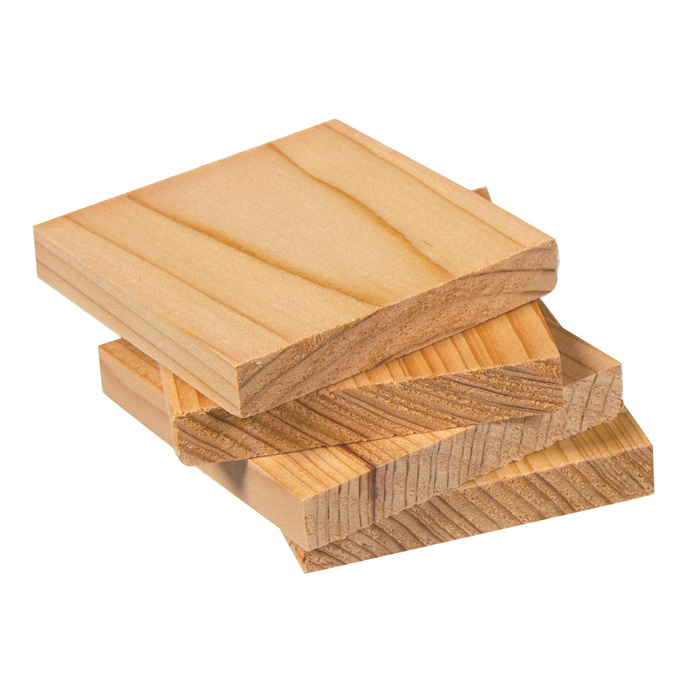 Sachet 4 plaquettes en cèdre anti mites Sachet 4 plaquettes en cèdre anti mites