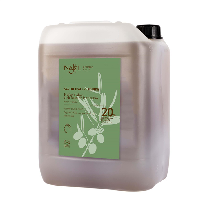 Savon d'alep liquide 20% 10 L Savon d'alep liquide 20% 10 L