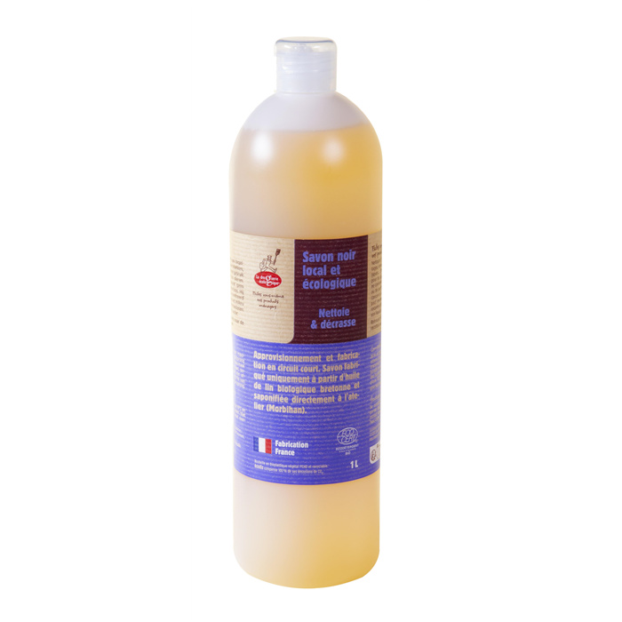Savon noir liquide lin bio 1 L Savon noir liquide lin bio 1 L