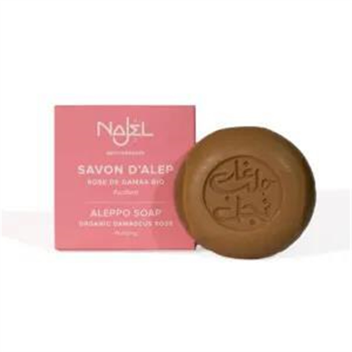 Savonnette d'Alep à la rose damas bio* 100 g Savonnette d'Alep à la rose damas bio* 100 g