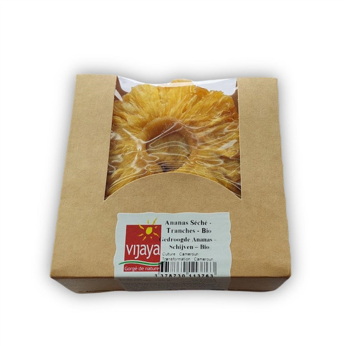 Schijfjes gedroogde ananas bio* 125 g Schijfjes gedroogde ananas bio* 125 g
