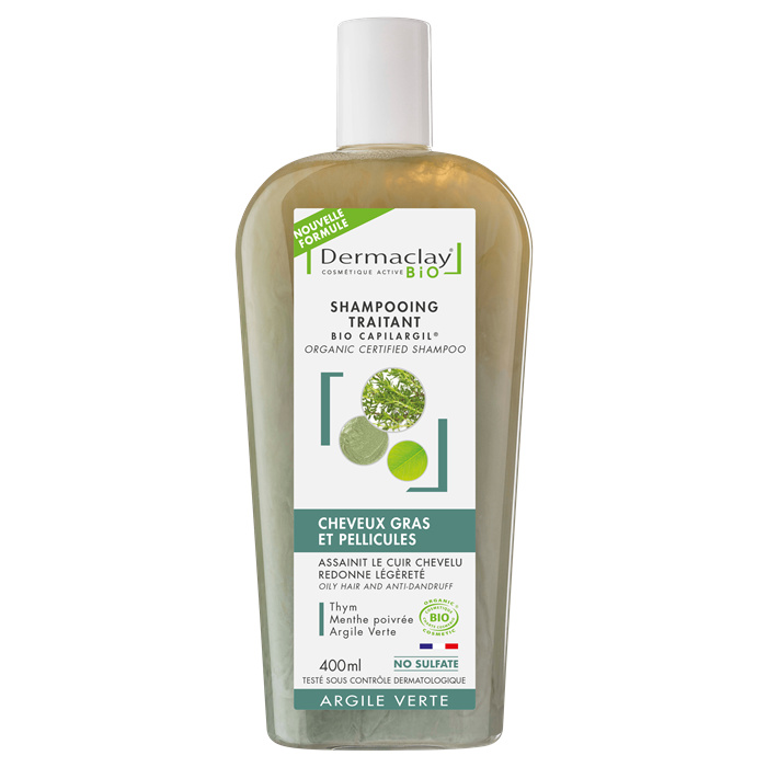 Shampooing cheveux gras pellicules 400 ml