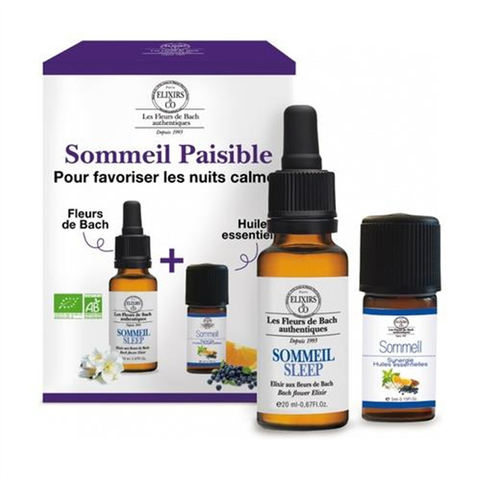 Sommeil paisible elixir + synergie 20 ml + 5 ml Sommeil paisible elixir + synergie 20 ml + 5 ml