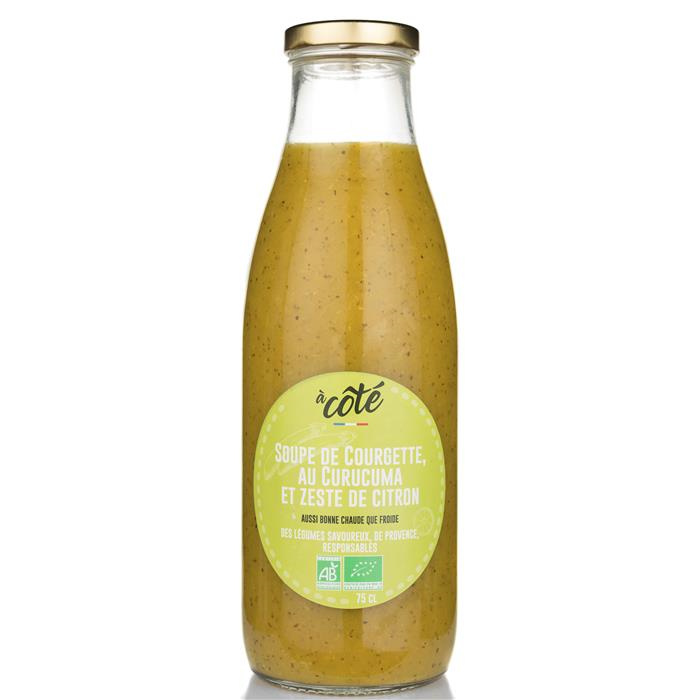 Soupe de courgette au zeste de citron bio* 75 cl Soupe de courgette au zeste de citron bio* 75 cl