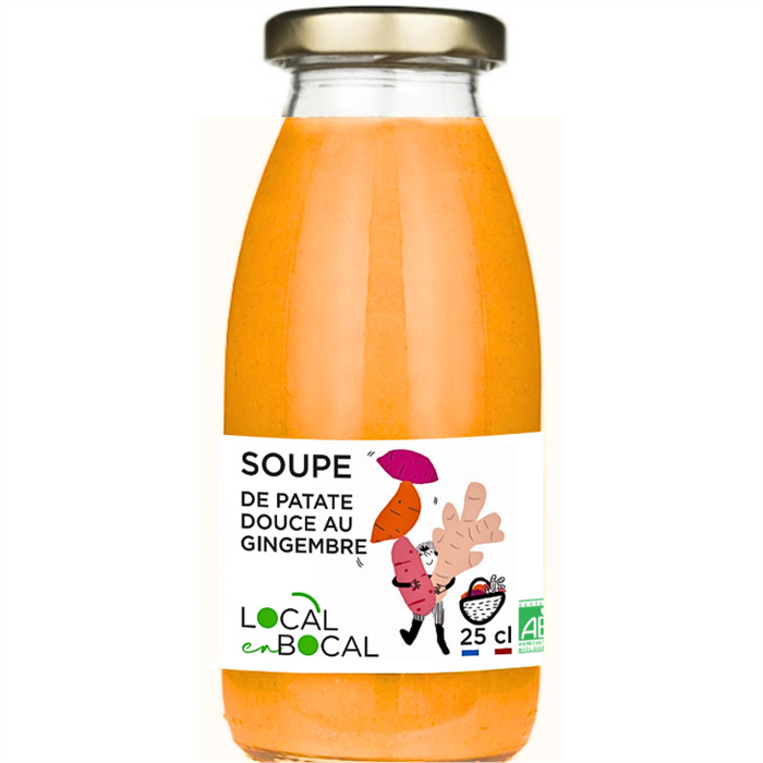 Soupe de patate douce au gingembre bio* 25 cl Soupe de patate douce au gingembre bio* 25 cl