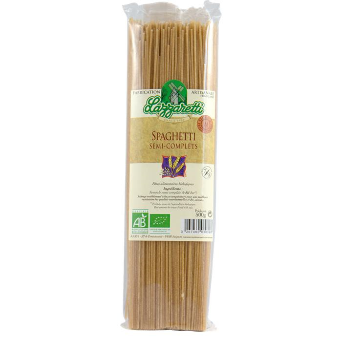 Spaghettis semis complets bio* 500 g Spaghettis semis complets bio* 500 g