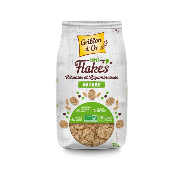 Super flakes céréales & légumineuses nature bio* 325 g Super flakes céréales & légumineuses nature bio* 325 g