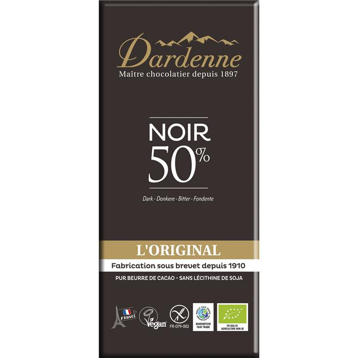 Tab. B choc. Noir 50% bio* 100 g