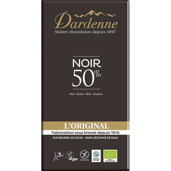 Tab. B choc. Noir 50% bio* 200 g