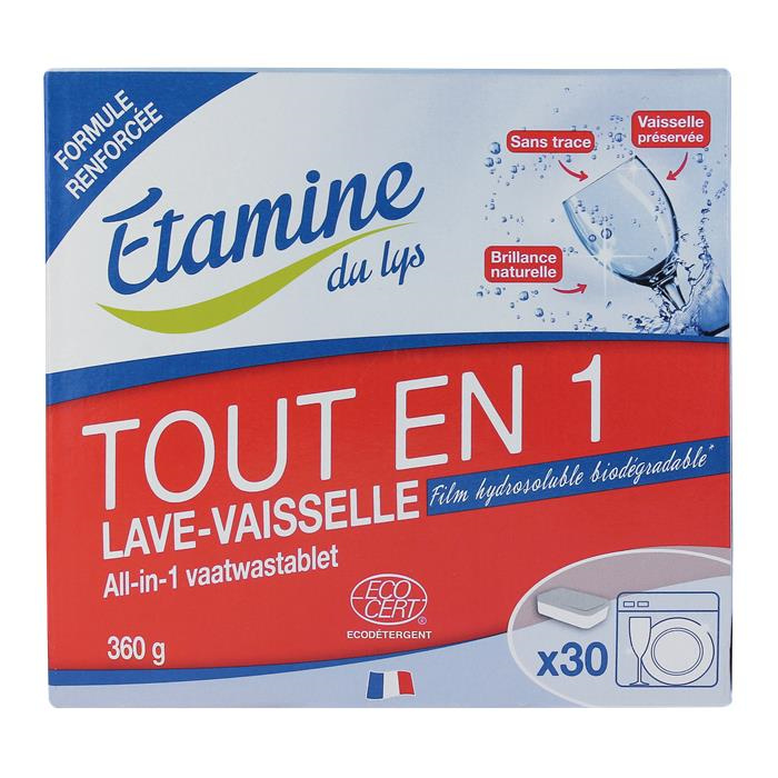 Tablettes tout en 1 lave vaisselle 30 u Tablettes tout en 1 lave vaisselle 30 u