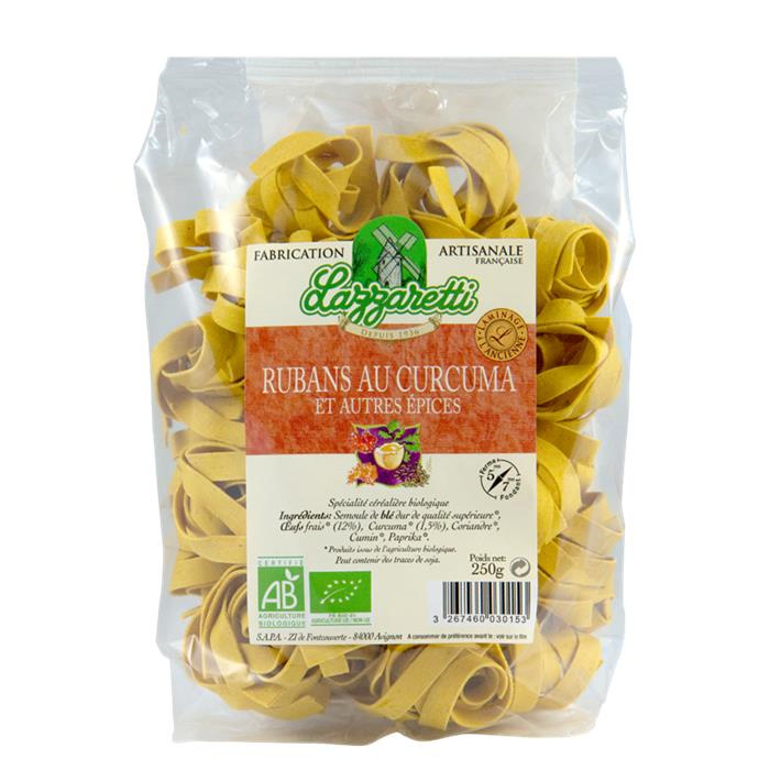 Tagliatelle met kurkuma en andere specerijen bio* 250 g Tagliatelle met kurkuma en andere specerijen bio* 250 g