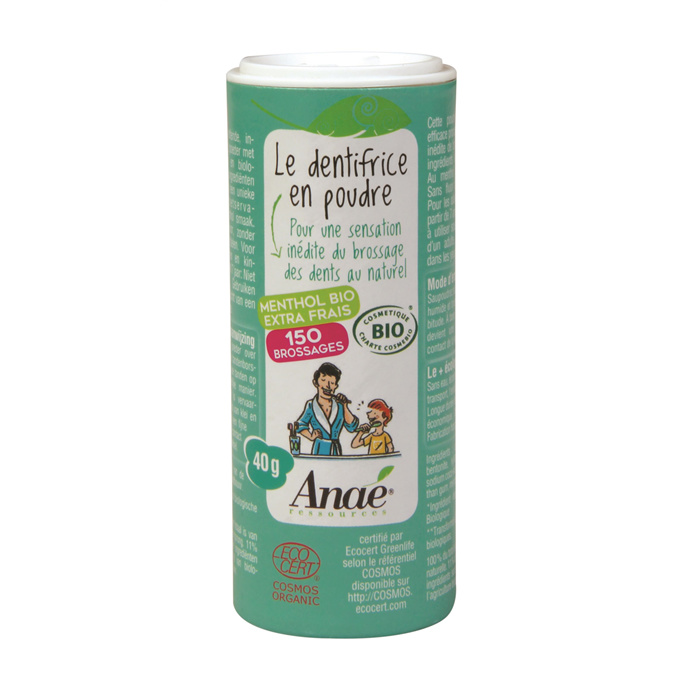 Tandpasta in poedervorm met menthol 40 g Tandpasta in poedervorm met menthol 40 g