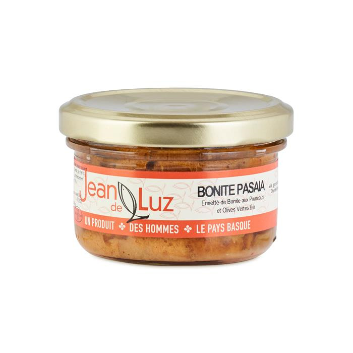 Terrine de bonite Passaia (émietté de bonite aux pruneaux et olives vertes) 85 g Terrine de bonite Passaia (émietté de bonite aux pruneaux et olives vertes) 85 g