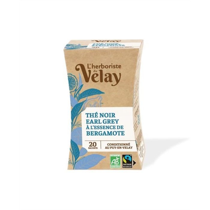 Thé noir Earl Grey bio* 20 sachets Thé noir Earl Grey bio* 20 sachets