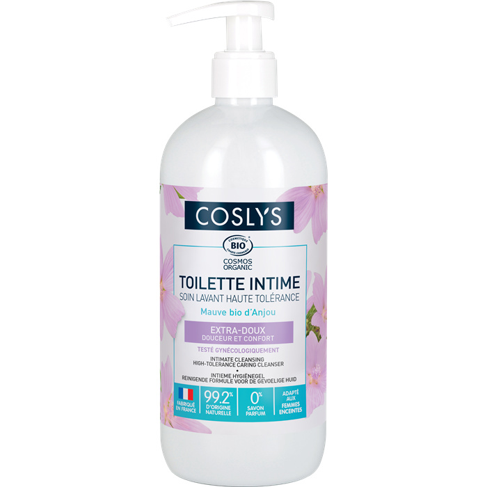 Toilette intime extra-doux - Mauve bio d'Anjou 500 ml Toilette intime extra-doux - Mauve bio d'Anjou 500 ml