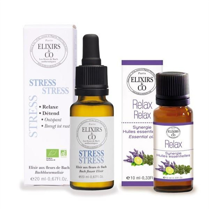 Totale ontspanning Elixir Stress + synergie relax 20 ml + 5 ml