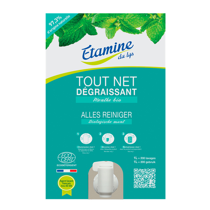 Tout net menthe 10 kg - casquette