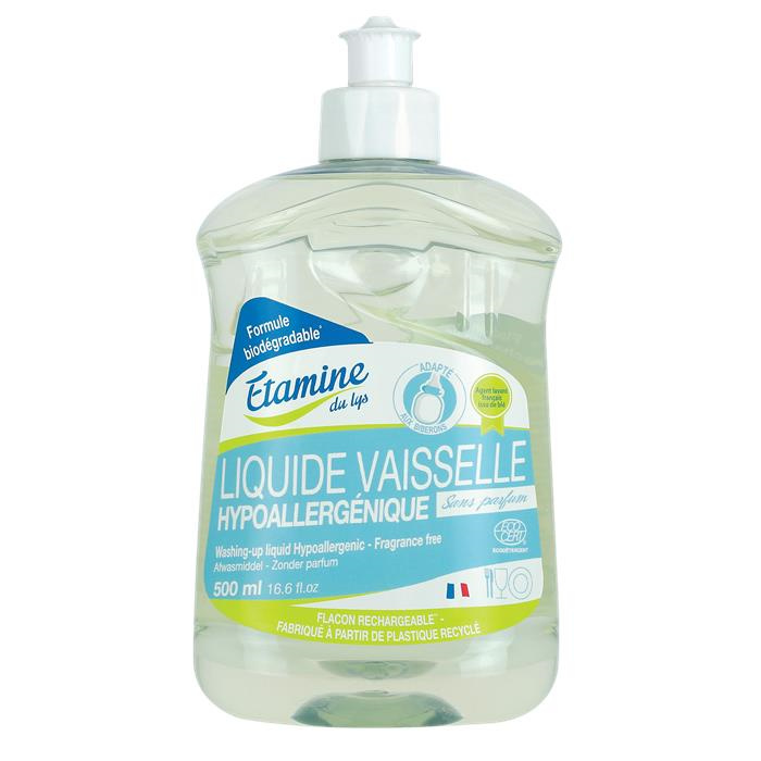 Vaisselle main hypoallergenique sans parfum 500 ml Vaisselle main hypoallergenique sans parfum 500 ml