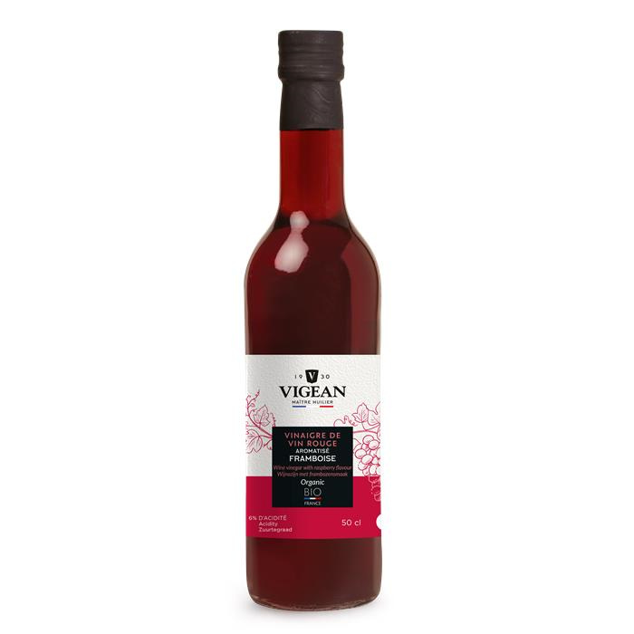 Vinaigre de framboise bio* 50 cl