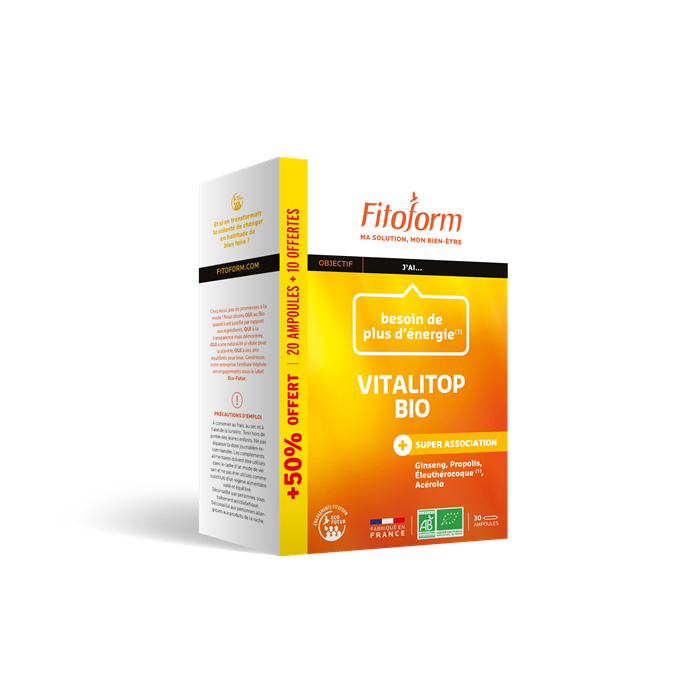 Vitalitop (ex Ginseng Propolis bio)* NUT 440/137 20 amp + 10 Vitalitop (ex Ginseng Propolis bio)* NUT 440/137 20 amp + 10