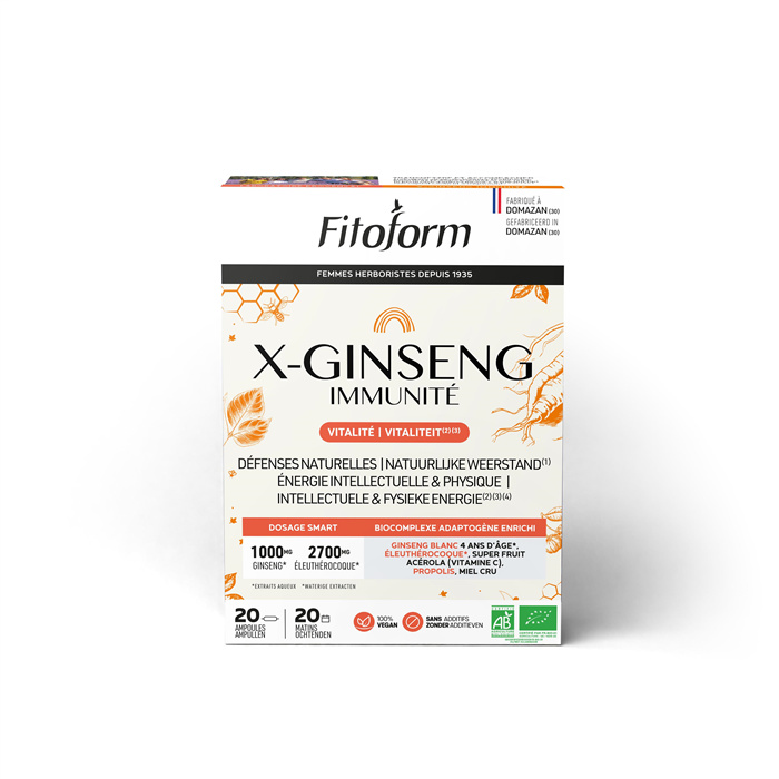 X Ginseng Immuniteit 20 amp x 10 ml X Ginseng Immuniteit 20 amp x 10 ml